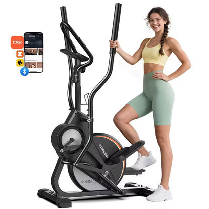 FED FITNESS 3-in-1 Elliptical Machine for Home Use,Pro Cardio Climber Stepping Elliptical Machine,16 Levels Resistance, Support Kinomap/Fed APP