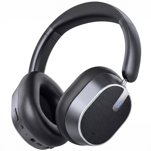 Hybrid ANC Headphones, -45dB, Wireless BT, Hi-Res Audio, 120H Playtime, Over-Ear, 6 ENC Clear Mic