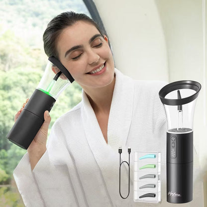 Morfone Electric Ear Cleaning Kit Effective&Safe Ear Cleaner Irrigation Flushing System 4 Pressure Modes for Ear Wax Buildup.