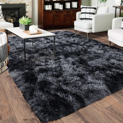 LOVEVOOK 5x7 Feet Cream White Area Rugs for Living Room Bedroom, Non-Slip Fluffy Soft Shag Rug, Plush Carpet for Home Dorm Decor Aesthetic