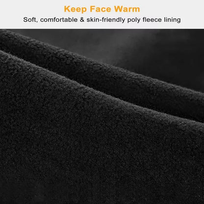 Adjustable Half Face Mask and Neck Warmer, Breathable Wind- and Dust-Resistant Coverage for Cycling and Motorcycle Rides - Blue