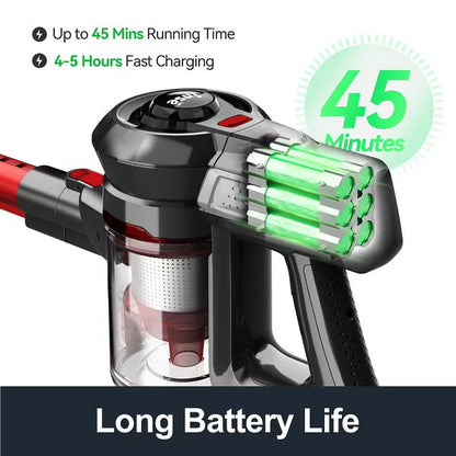 INSE N650 Cordless Vacuum Cleaner 12Kpa 160W Rechargeable Stick Vacuum super lightweight Rechargeable Vacuum Cleaner Up to 45 Mins Runtime