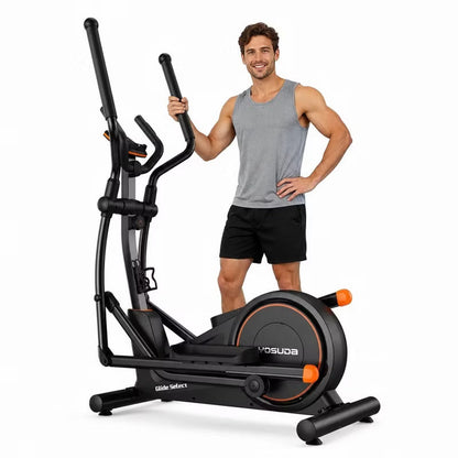 YOSUDA Glide Elliptical Machine-Smart Elliptical with 20.09" Stride Pro-level performance,16 Resistance Levels, 500LBS Loading Capacity