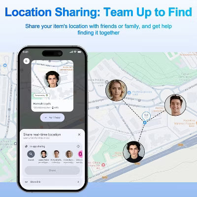 Smart Tracker Works with Apple Find My, Bluetooth Tracker Key Finder Item Locator for Keys Luggage Wallet with Case Lanyard