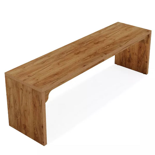 Resenkos Computer Desk, Office Desk, Study Desk,78.7" Two Person Desk, Wood Long Computer Desk Double Desk,