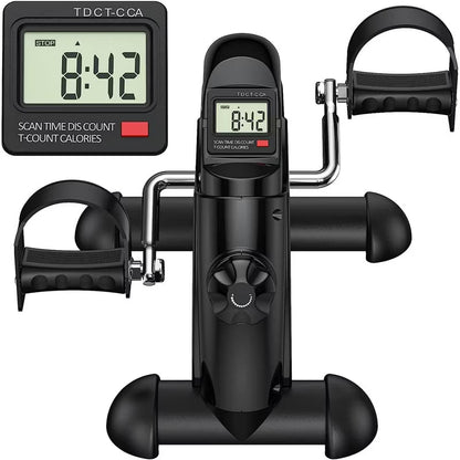 YOSUDA Mini Exercise Bike, Under Desk Bike Pedal Exerciser for Arm/Leg Exercise, Adjustable Magnetic Resistance Desk Cycle
