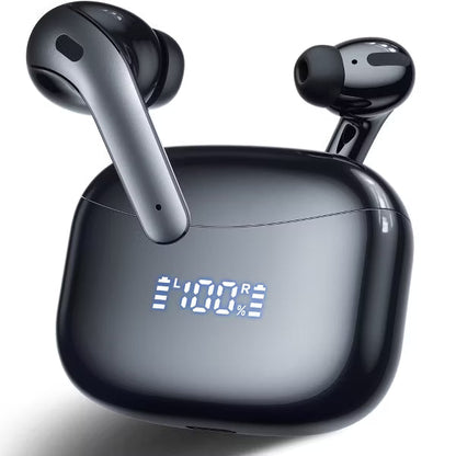 VEATOOL X15 Wireless Earbuds Bluetooth 5.3 Headphones,72H Hi-Fi Stereo Deep Bass Earphones with Noise Cancelling Mic
