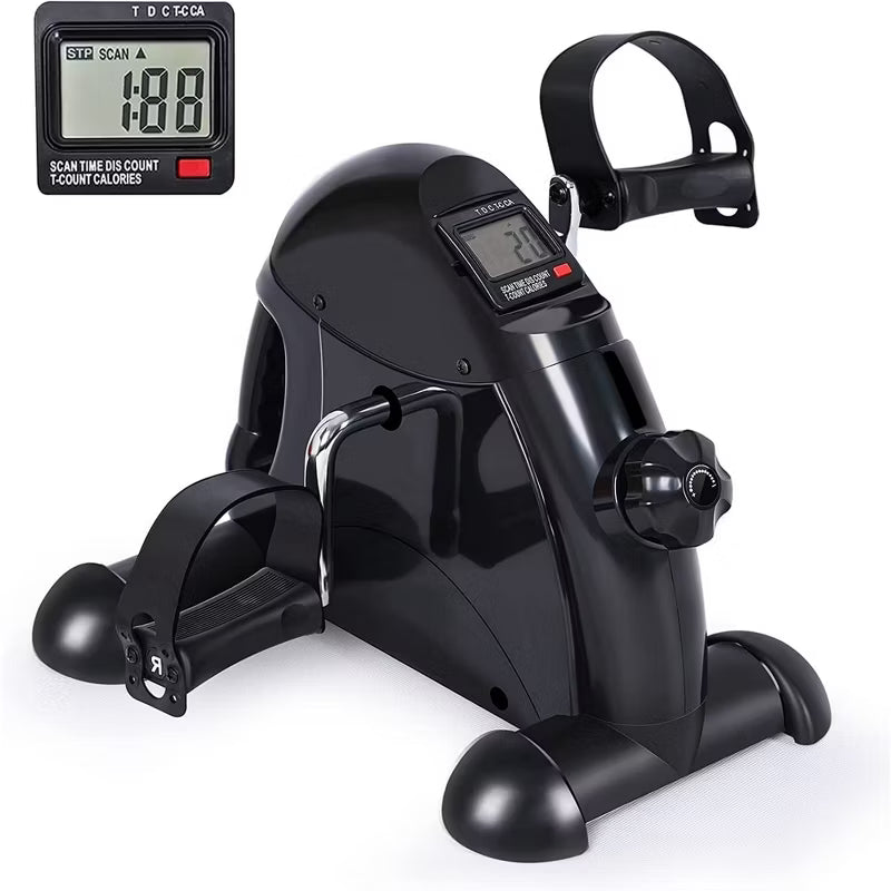 YOSUDA Mini Exercise Bike, Under Desk Bike Pedal Exerciser for Arm/Leg Exercise, Adjustable Magnetic Resistance Desk Cycle