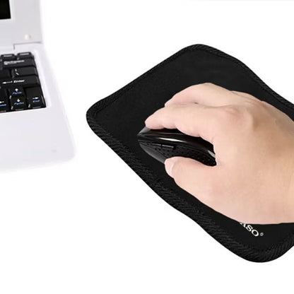Portable Mouse Pad and Carrying Case Combo with Elastic Organizers for Pens, Cords and Small Essentials, Compact Workspace on the Go - Black Blue