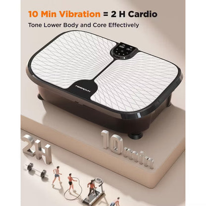 FLYBIRD Upgraded Pro Black Vibration Plate Exercise Machine, Perfect Valentine's Day Gift, 400 LBS Capacity for Lymphatic Drainage
