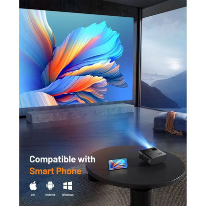 ELEPHAS Portable Projector for iPhone, 1080P HD Projector 8000L with Tripod, Supporting Android/iOS/Windows, for Movies