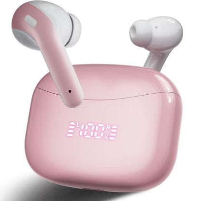 Wireless Charging Bluetooth Earbuds, Hi-Fi Stereo, Touch, IPX Waterproof, Mic iPhone, Samsung & Android