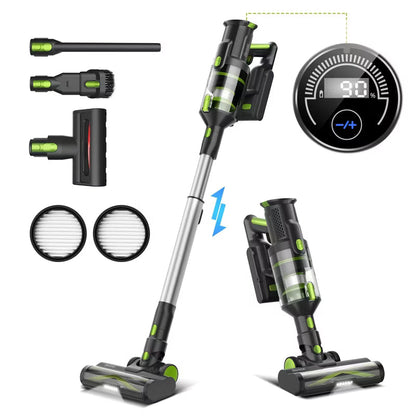 DEVOAC M100 Cordless Vacuum Cleaner, Super Powerful Suction 33KPa Stick Vacuum 8 in 1, 265W Brushless Motor, Up to 45mins Runtime