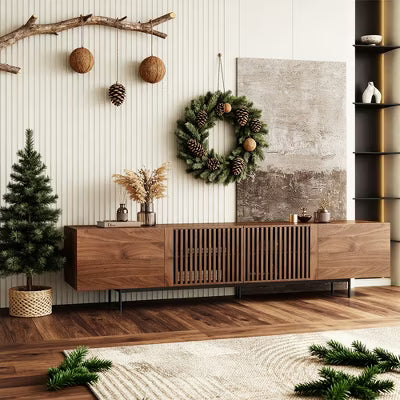 Gaoyangjiaju 94.48 Inch Wooden TV Stand with Storage for TVs Up to 100 Inches