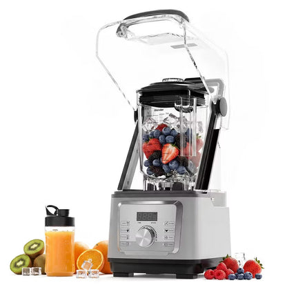 2200W High-Speed Commercial Countertop Blender - 68oz Jar, 28000 RPM, Smart Touch 6 Programs, Stainless Steel 6-Blade, Ice Crushing, Quiet Operation