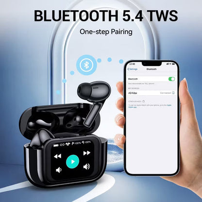 VEAT00L X7 Wireless Earbuds, 80H Playtime, Bluetooth 5.3, IPX7 Waterproof, Sports Earhooks, ENC Mics, Deep Bass, for Android iOS