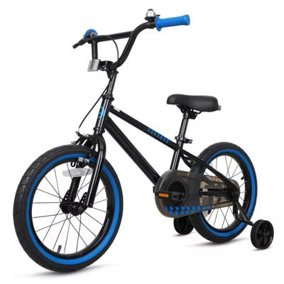 Hykolity 16 inch Kids Bike Boy Girl Bicycle for Children Child Sport Bike with Training Wheels Black