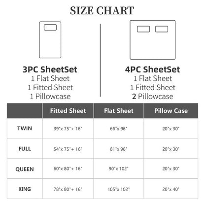 Satin Bed Sheets, King Size Sheets Set, 4 Pcs Silky Bedding Set with 15 Inches Deep Pocket for Mattress (King, Navy Blue)