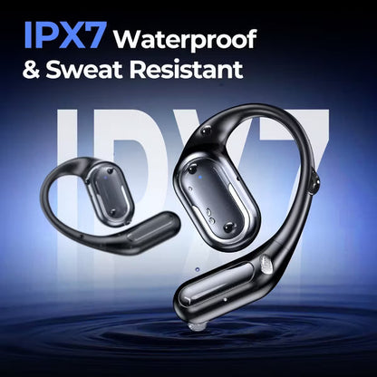 VEATOOL Wireless Clip-On Open Ear Earbuds, Bluetooth 5.4, ENC Clear Call, 50H Playtime, IPX7 Waterproof, for Small Ears & Glasses, Workouts