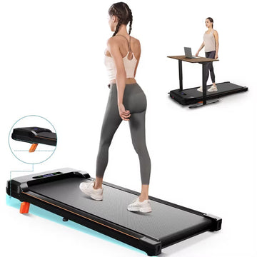 KERDOM Walking Pad Treadmill, Under Desk Treadmill, Treadmill for Home Office, Quiet Treadmill 2 in 1 for Walking and Jogging