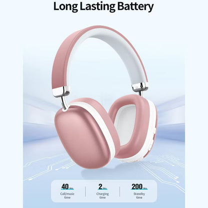 BT6.0 Wireless Over-Ear Headphones, 40H Playtime, 4-Mic ENC Noise Cancelling, Lightweight, Deep Bass, Comfort Fit for Travel & Work
