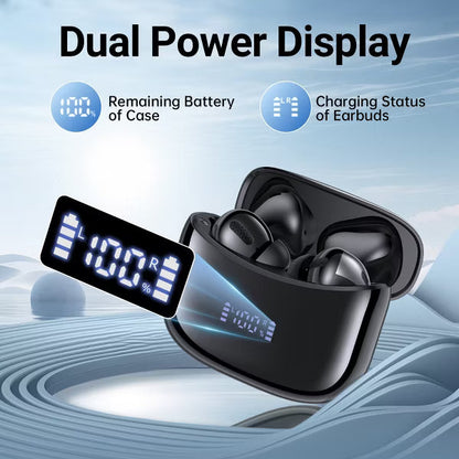VEATOOL X15 Wireless Earbuds Bluetooth 5.3 Headphones,72H Hi-Fi Stereo Deep Bass Earphones with Noise Cancelling Mic
