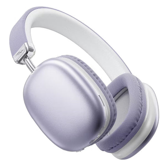 SY-BT1632 Purple Over-Ear Bluetooth Headphones: 40mm Bass Driver, Bluetooth 5.3 Dual-Mode, 40hr Battery, Comfort Fit