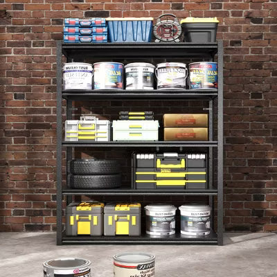 VIYET 72"H 5-Tier Heavy-Duty Metal Storage Shelves - 2000LBS Total, 47.2"W×23.6"D Extra-Spacious Adjustable, for Garage/Kitchen/Gym/Warehouse