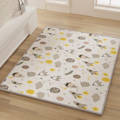 Fodoss 71x59in Extra Large Baby Play Mat – Waterproof Foam Floor Mat for Babies, Toddlers & Infants, Ideal for Playtime (astronaut-59*71)