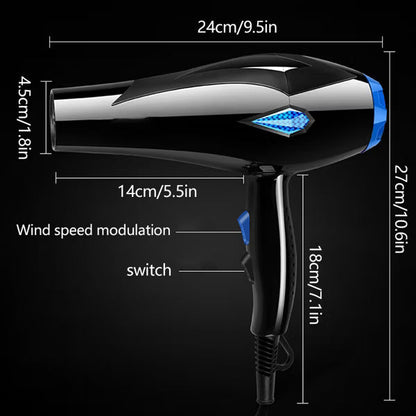 Morfone multi-functional hair dryer set includes a comb, hair clips and a nozzle accessory. Suitable for home use / travel / business trips.