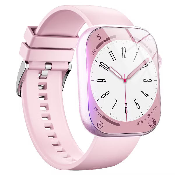 Smart Watch for Men Women, 2.01" HD Touchscreen, Bluetooth Call, IP68 Waterproof, 180+ Sports Modes, Health & Sleep Tracker, for Android iOS. Pink