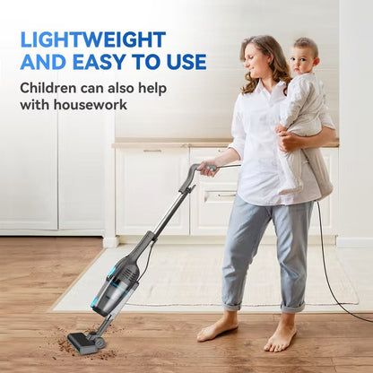 INSE R6 Corded Vacuum Cleaner, 15KPa Powerful Suction with 600W Ultra-Lightweight, Bagless Upright Vacuum for Hard Floor Carpet Pet Hair Car Cleaning