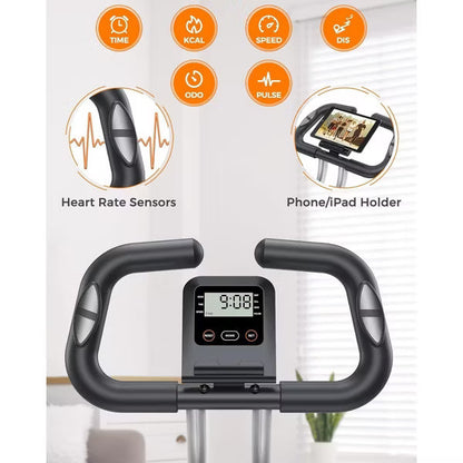 YOSUDA Folding Exercise Bike - Foldable Stationary Bike for Home Gym Workout