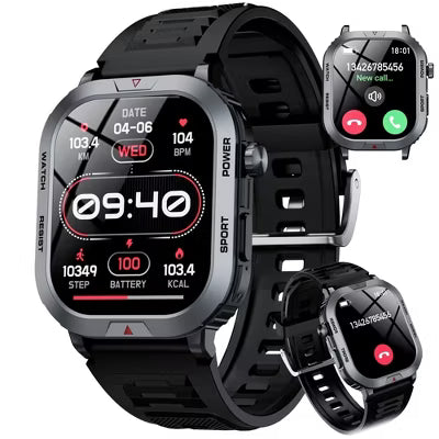 STA ZW66 Smart Watch,IP68 Waterproof Smartwatch for Women Men 180+ Sports Modes,2.01-inch Fitness Tracker with Bluetooth Call(Answer/Make Calls)