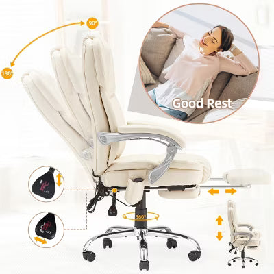 EROMMY Ergonomic Heated Massage Executive Chair