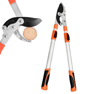Sentryse Extendable Anvil Loppers, 27 41  Telescopic Tree Trimmer, Long Handle Branch Cutter with 2 Clean Cut Capacity for Gardening Pruning