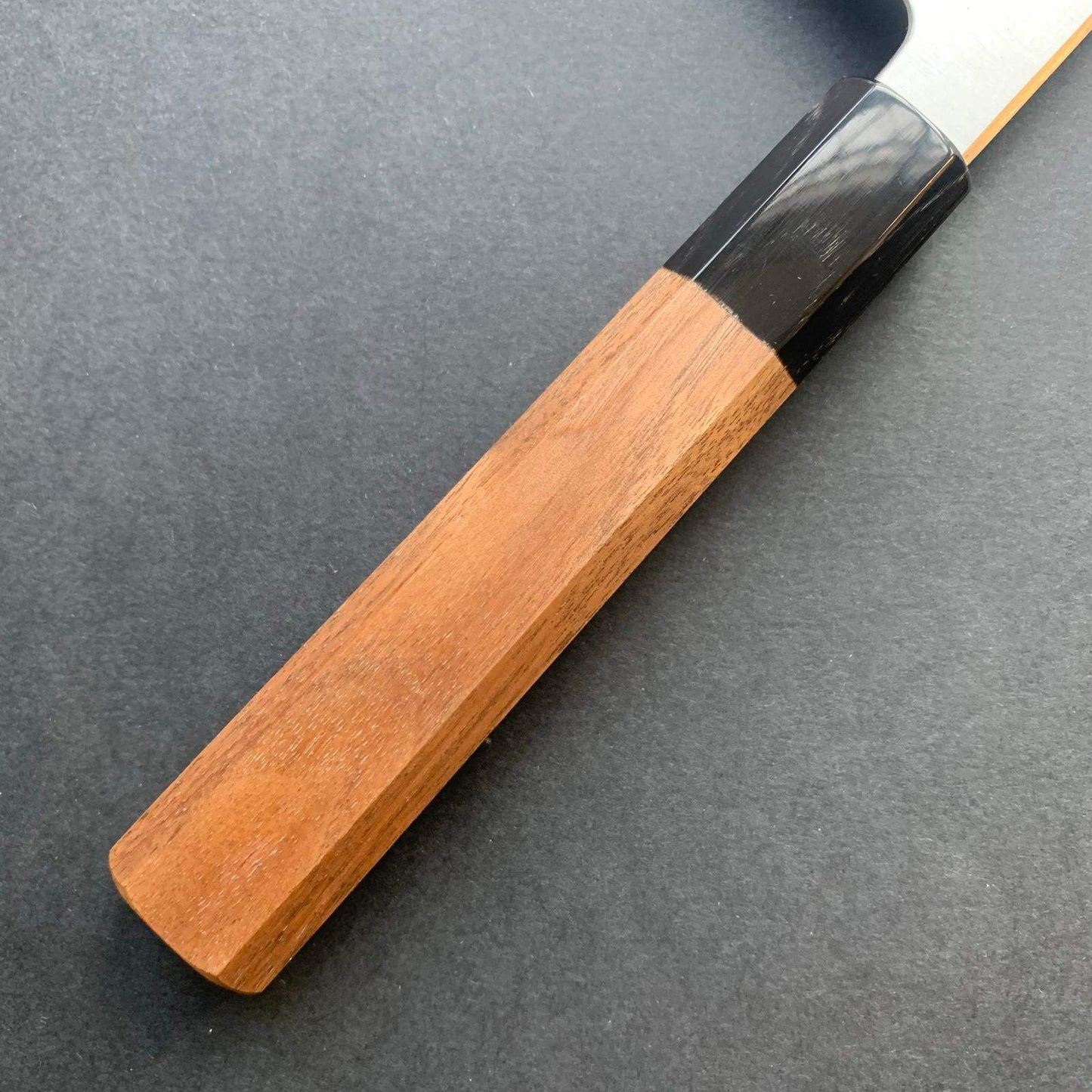 Gyuto knife, Shirogami 1 core, iron clad, Damascus finish - Yoshikazu Tanaka