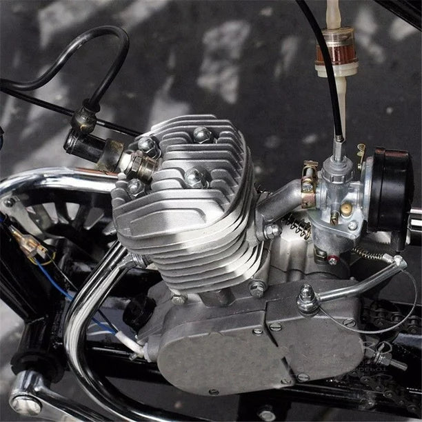 SalonMore 80cc 2-Stroke Bike Motorized Gas Engine Motor Kit, Silver