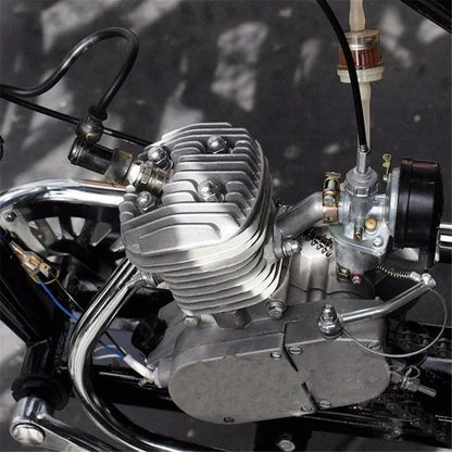 SalonMore 80cc 2-Stroke Bike Motorized Gas Engine Motor Kit, Silver