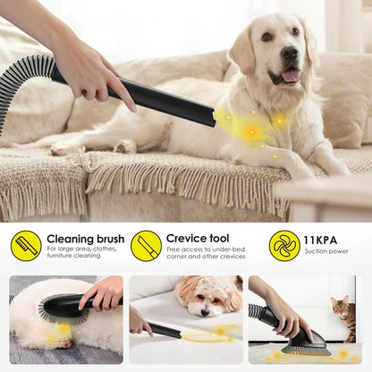 TTLIFE Pet Grooming Kit,Dog Grooming Vacuum Kit Professional,Dog Grooming Clippers with 3.5L Container