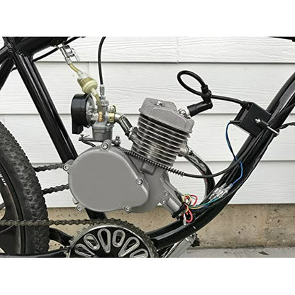 SalonMore 80cc 2-Stroke Bike Motorized Gas Engine Motor Kit, Silver