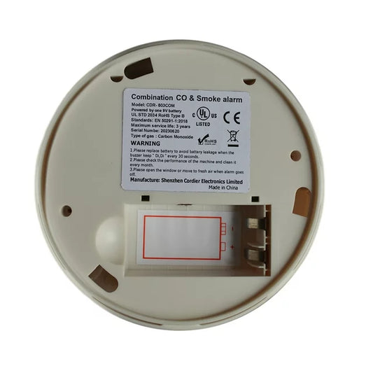 Carbon Monoxide and Smoke Alarms, iFanze Sensitive Wireless Carbon Monoxide Alarm CO Detector with LCD Digital Display Plug-in Wall for Home Office Factory