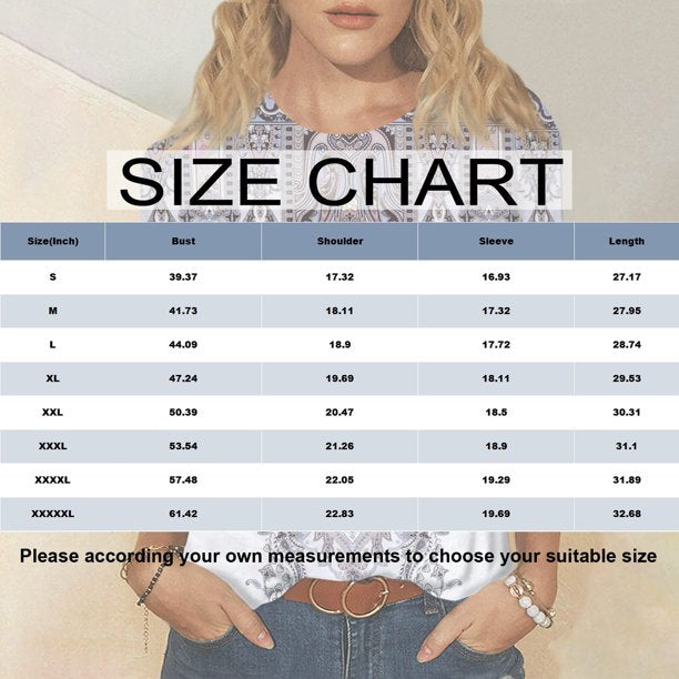 Apepal Women's Floral Print 3/4 Sleeve Blouse Tops Ladies Casual Office Work Crew Neck T-Shirt Gray XL