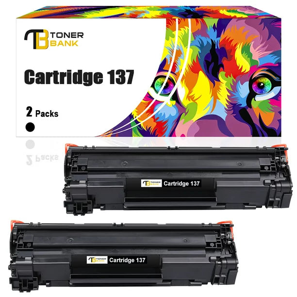 Toner Bank 2-Pack Compatible Toner Cartridge for Canon Cartridge 137 CRG137 imageCLASS MF227dw MF232w MF242dw MF236n MF244dw MF247dw MF220 MF230 MF240 MF210 series D570 Laser Printer Black