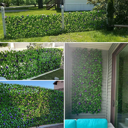QWANG Expandable Fence Privacy Screen For Balcony Patio Outdoor Faux Ivy Fencing Panel For Garden Backyard Home Decorations