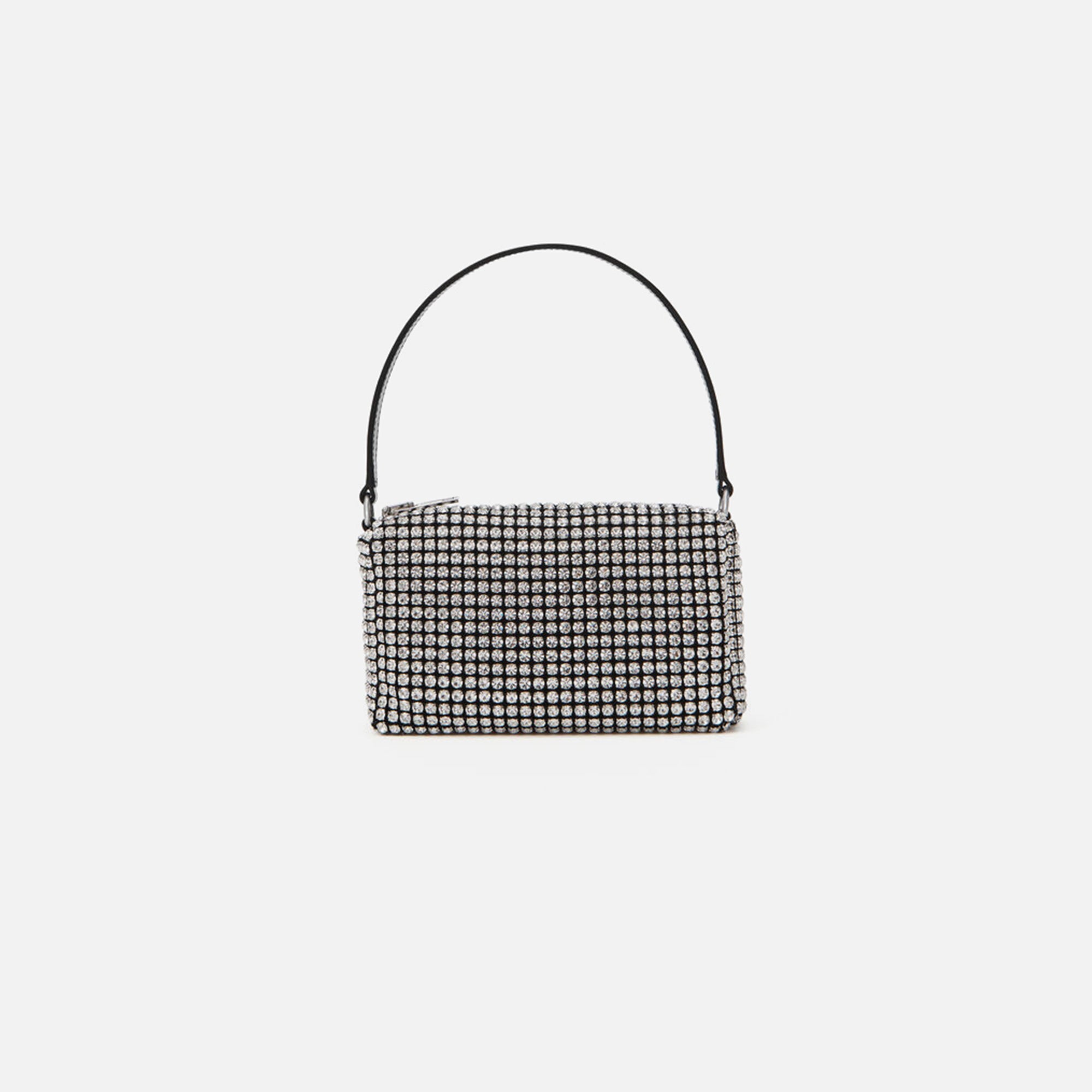 Alexander Wang Heiress Medium Pouch - White Crystals