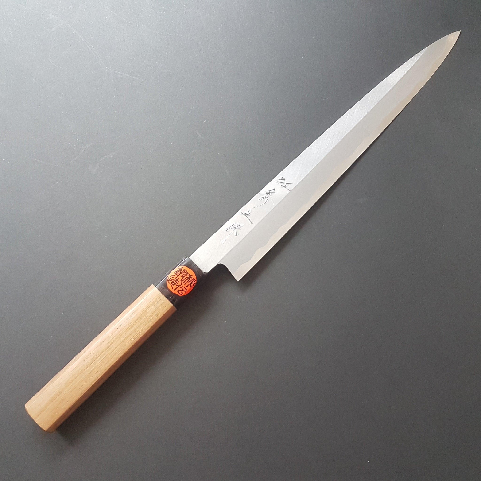 Yanagiba knife, Aogami 2 steel, Migaki finish - Shigeki Tanaka