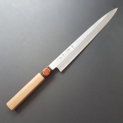 Yanagiba knife, Aogami 2 steel, Migaki finish - Shigeki Tanaka