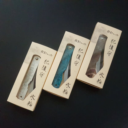 Higonokami Japanese folding penknife, Aogami Carbon Steel, Hyorin range - Nagao Kanekoma