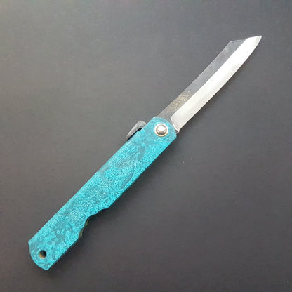 Higonokami Japanese folding penknife, Aogami Carbon Steel, Hyorin range - Nagao Kanekoma